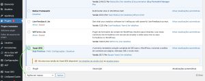 Exemplo da seleção de um plugin específico