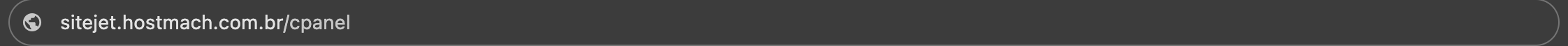Exemplo de como deve ficar a URL