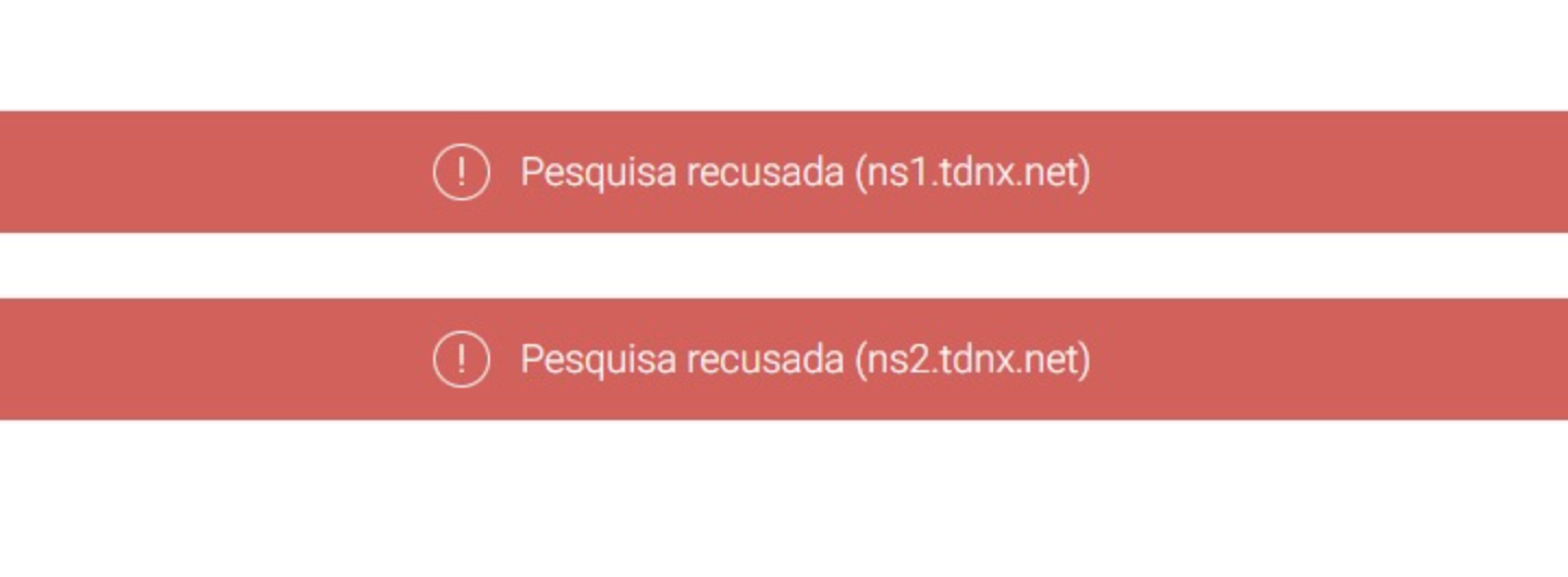 Erro Pesquisa recusada - Como resolver