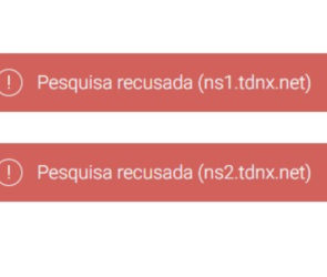 Erro Pesquisa recusada - Como resolver