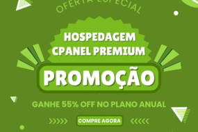 Promoção hospedagem cPanel Premium Hosting Machine