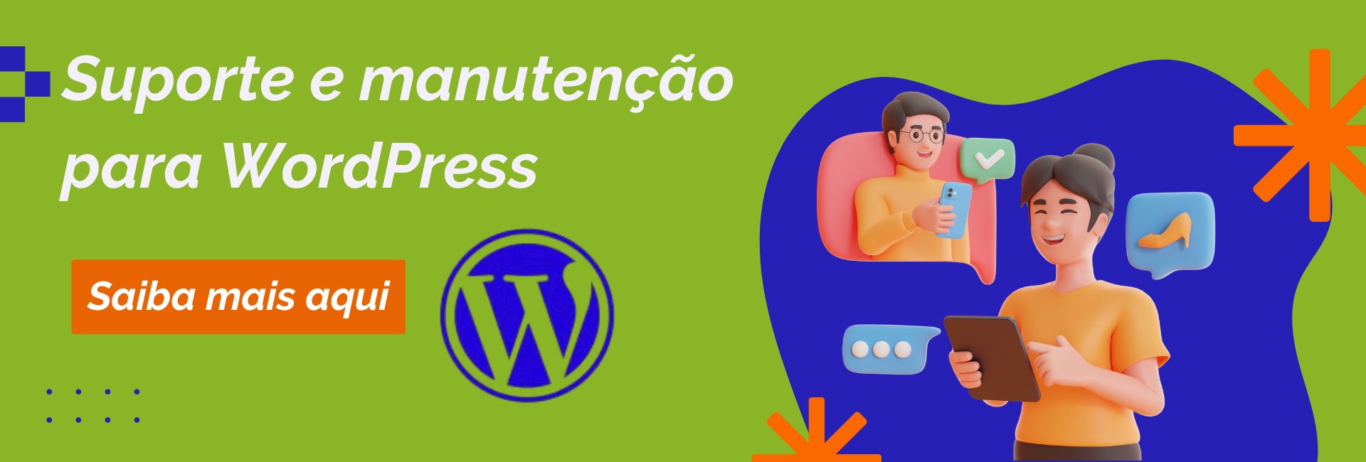 banner suporte e manutenção WP