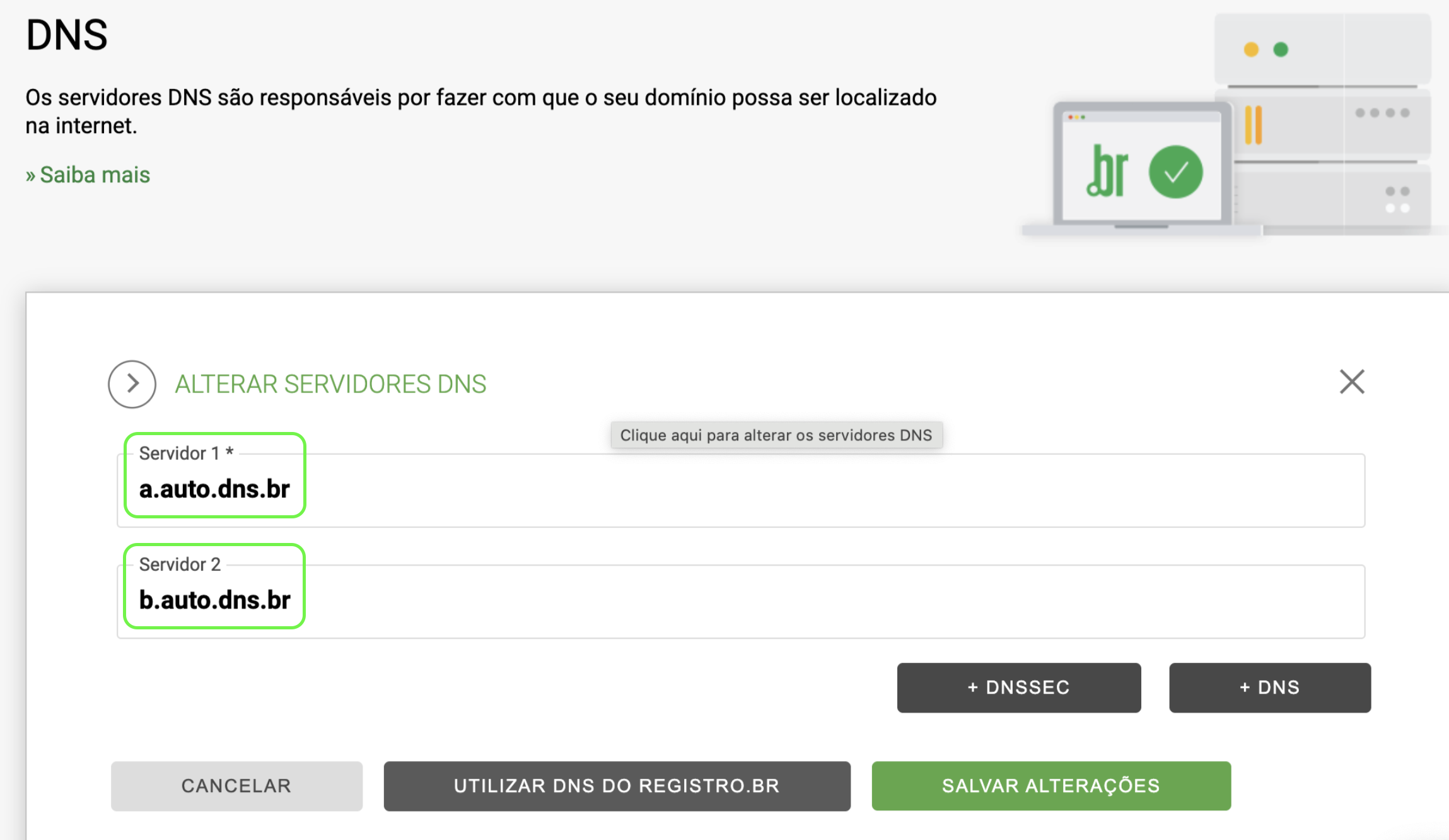 Representação dos campos Master e Slave