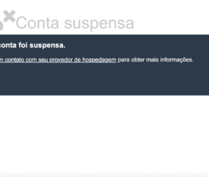 Por que minha hospedagem foi suspensa?